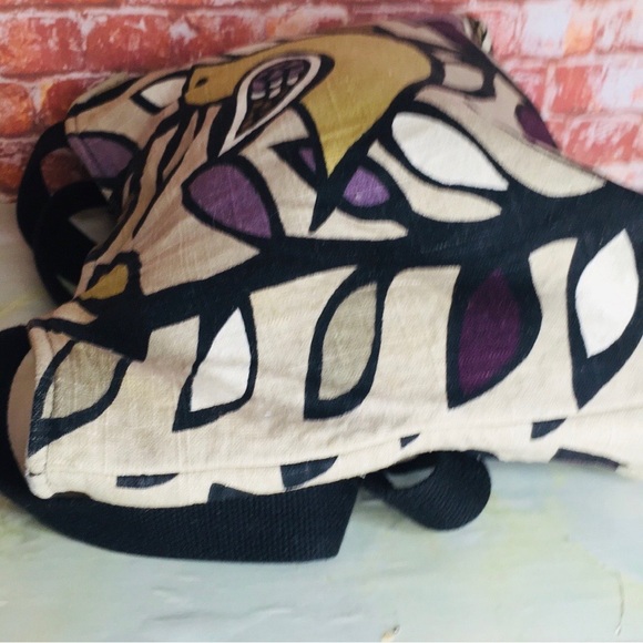 Annika in Chautauqua Handmade Canvas Bird Print Market Tote - Picture 7 of 9